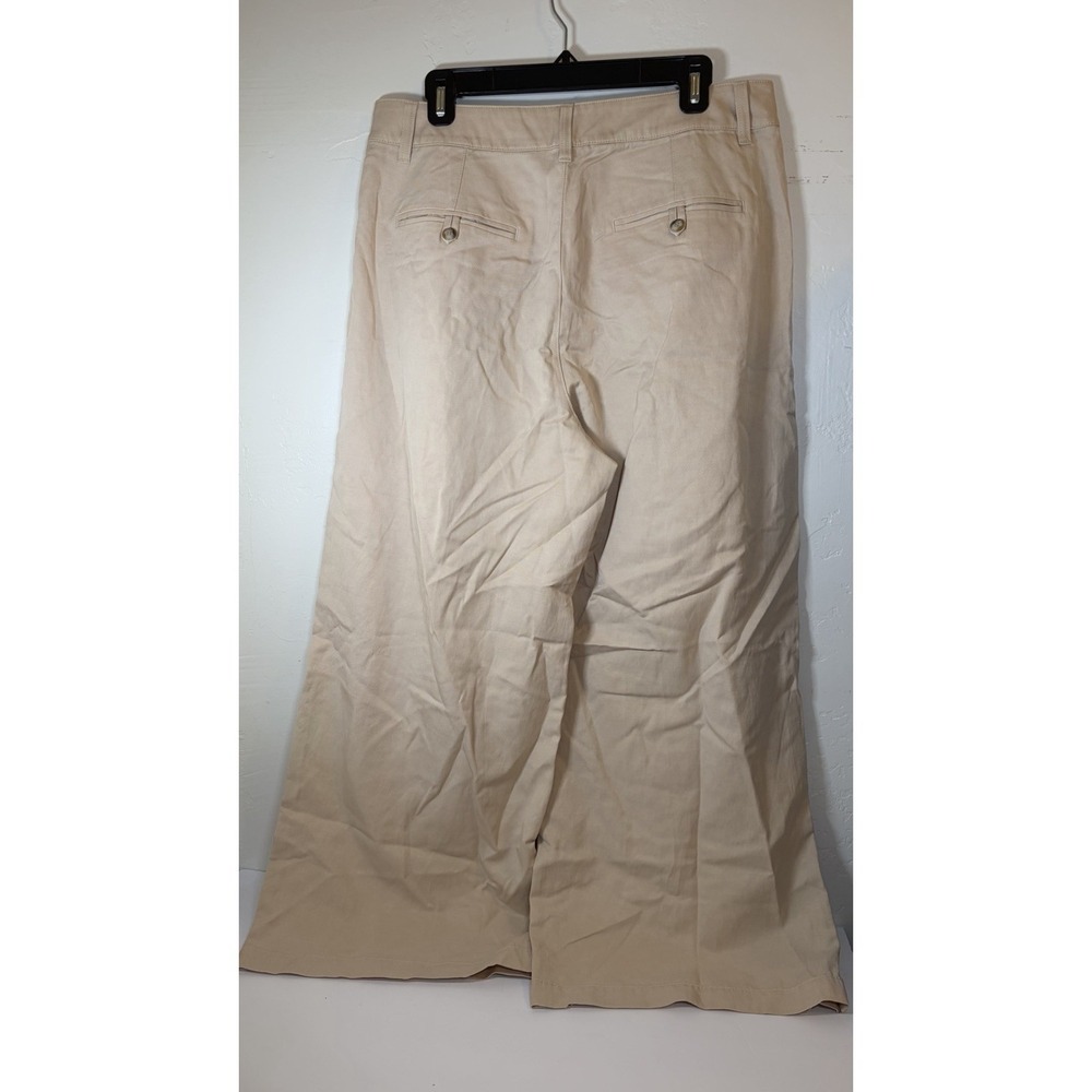 Madewell Pants Women 12 Petite The Harlow Wide Leg Linen Blend Pleated High Rise - Picture 8 of 10